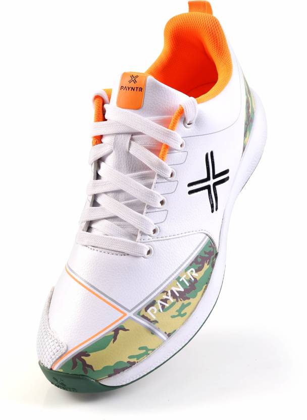 PAYNTR X Camo Bowling Spikes Cricket Shoes